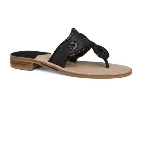 Jack Rogers Shoes - Jack Rogers Flat Sandals - BLACK NWT Size 10